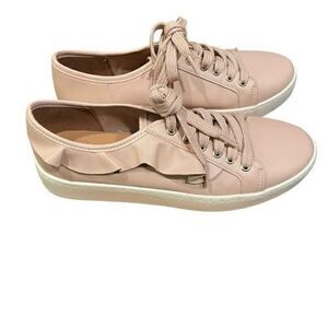 Vizzano Women Blush Pink Ruffle Lace Up‎ Low Top Sneakers Size 7 EU 38